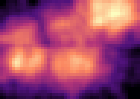 Magnetic anomaly heatmap